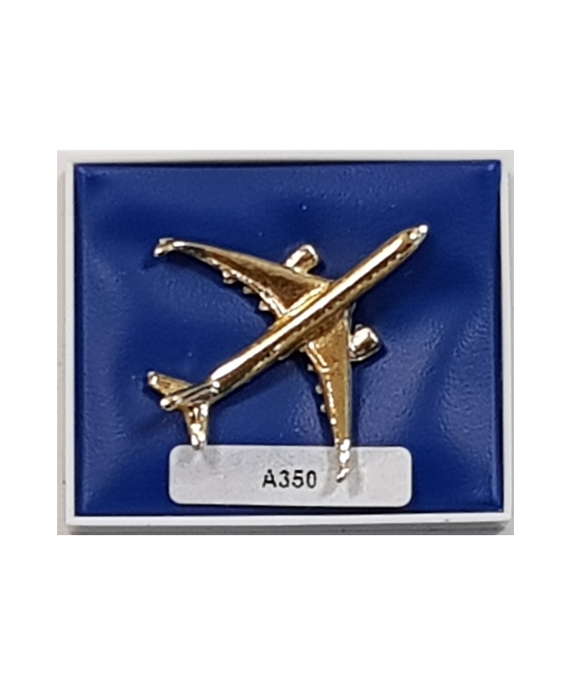Pin Badge Airbus A350 - gold plated