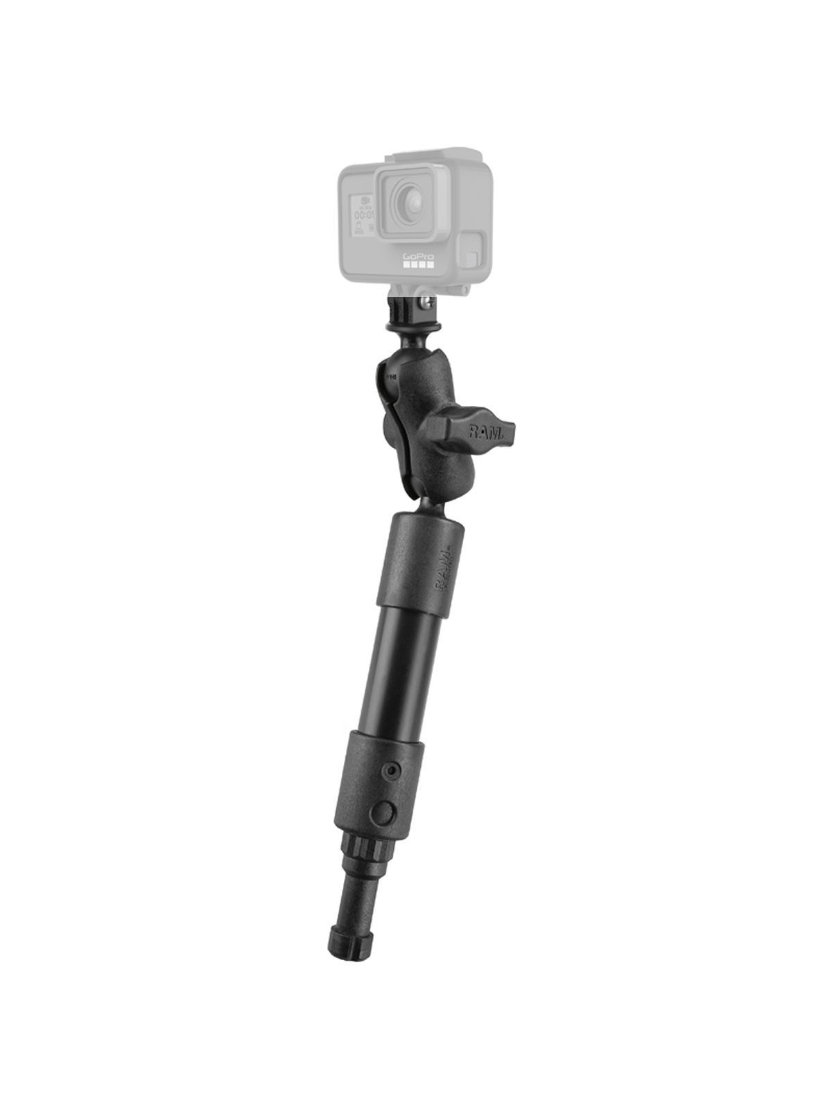 RAM 4" LNG ARM POST SPLINE W/ GOPRO