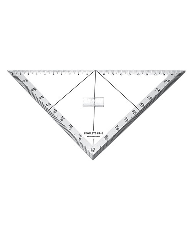 Triangular Track Line Protractor