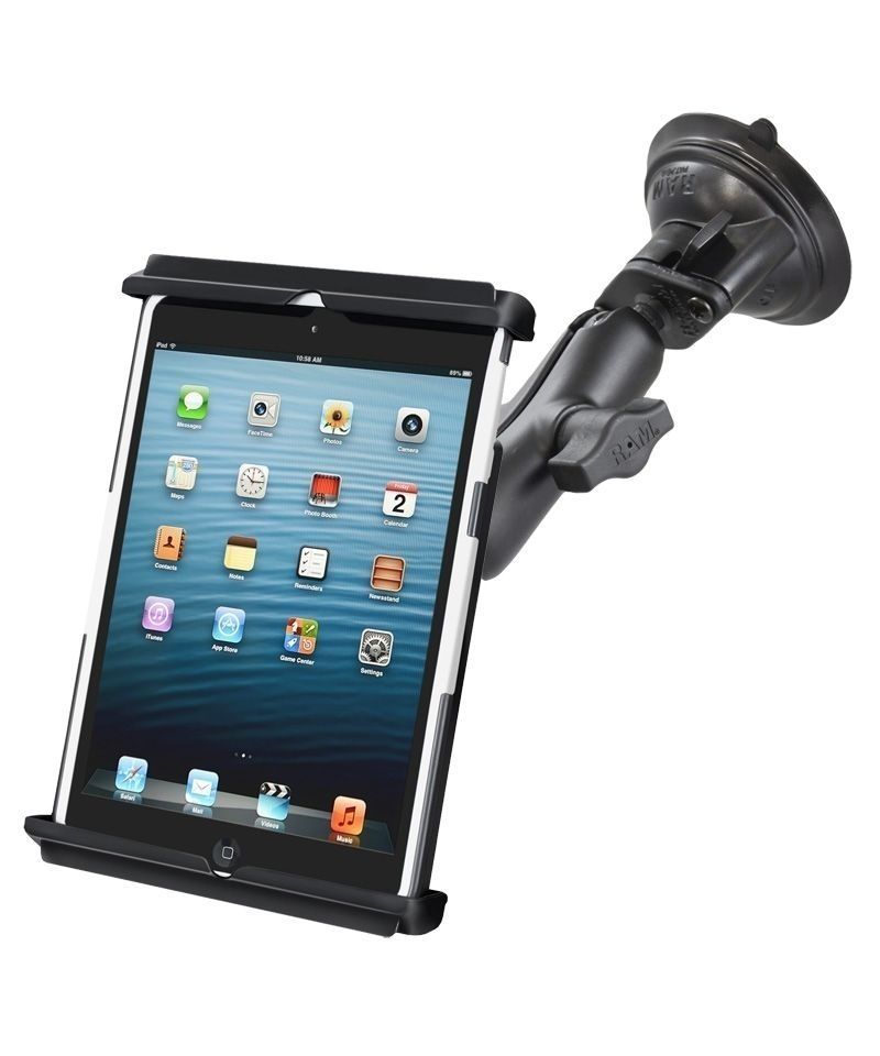 RAM Mounts Saugfuss-Halterung für 7 Zoll Tablets - mittlerer Verbindungsarm, Diamond-Basisplatte (Trapez), runde Basisplatte (AMPS), Tab-Tite Haltesch RAM Mounts Saugfuss-Halterung für 7 Zoll Tablets - mittlerer Verbindungsarm, Diamond-Basisplatte (Trapez), runde Basisplatte (AMPS), Tab-Tite Haltesch