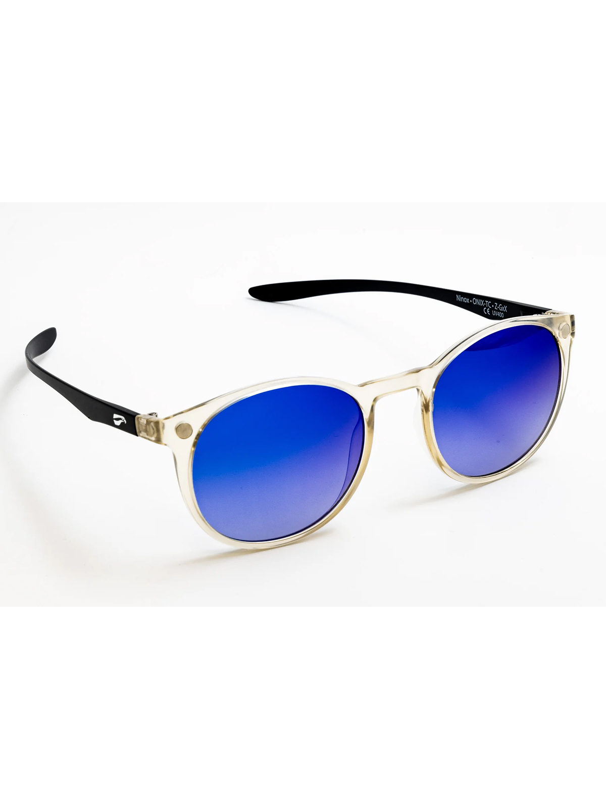 Flying Eyes Sunglasses Ninox - Black Tie Frame, Gradient Mirrored Sapphire Lenses