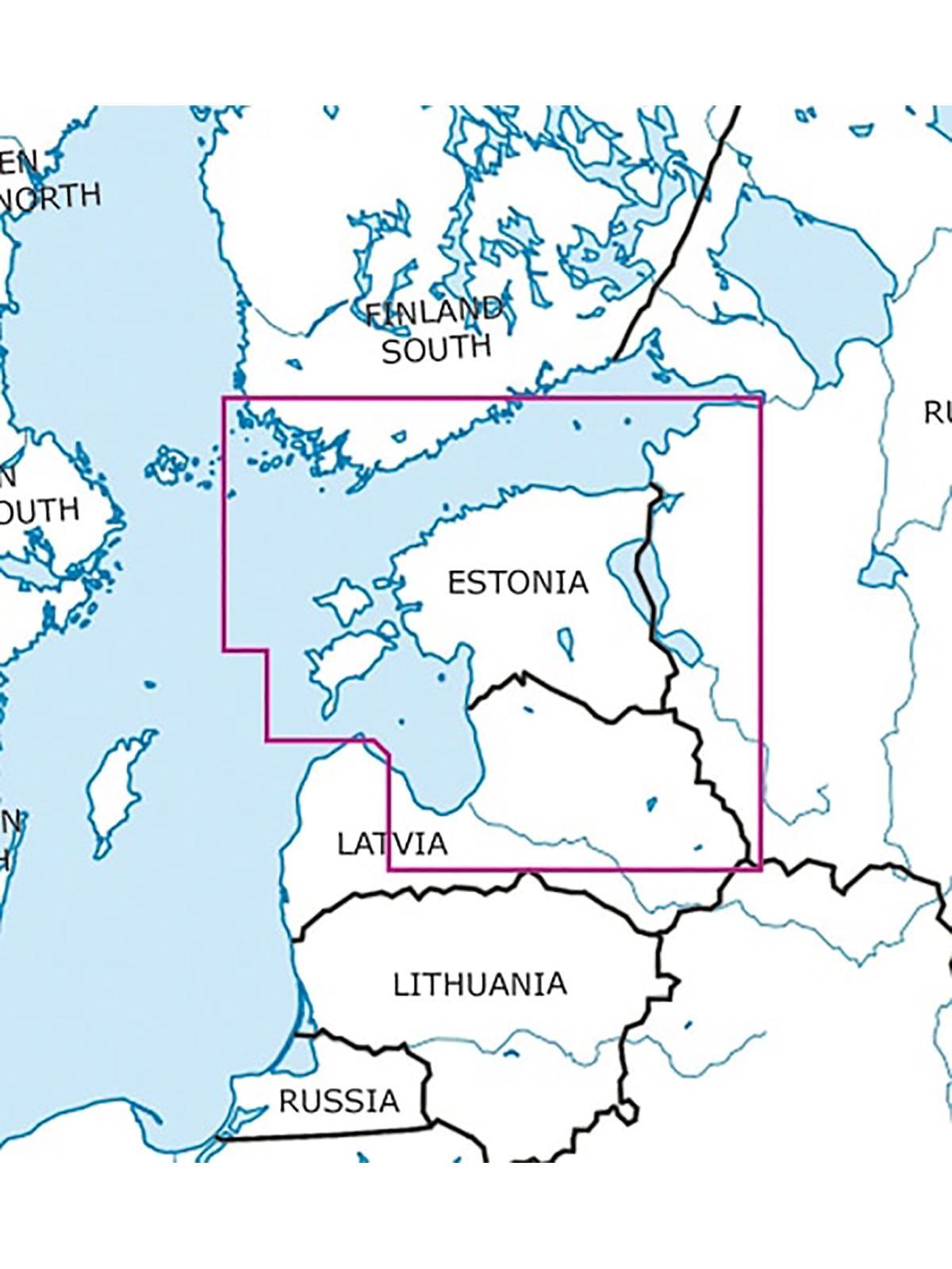 Estonia - Rogers Data VFR Chart, 1:500,000, laminated, folded, 2024