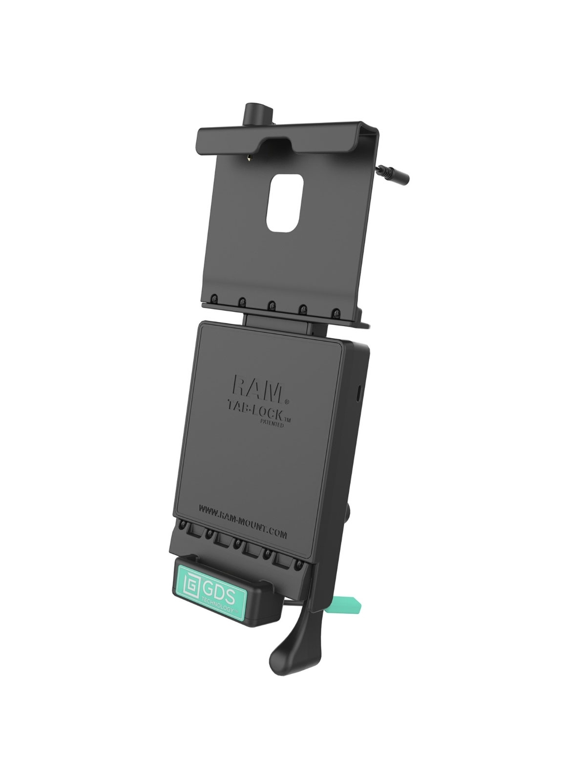 RAM Mounts GDS Tab-Lock Holder (Key-Locking) for Samsung Tab A 10.5 - in IntelliSkin Protective Sleeve - USB-C Connector