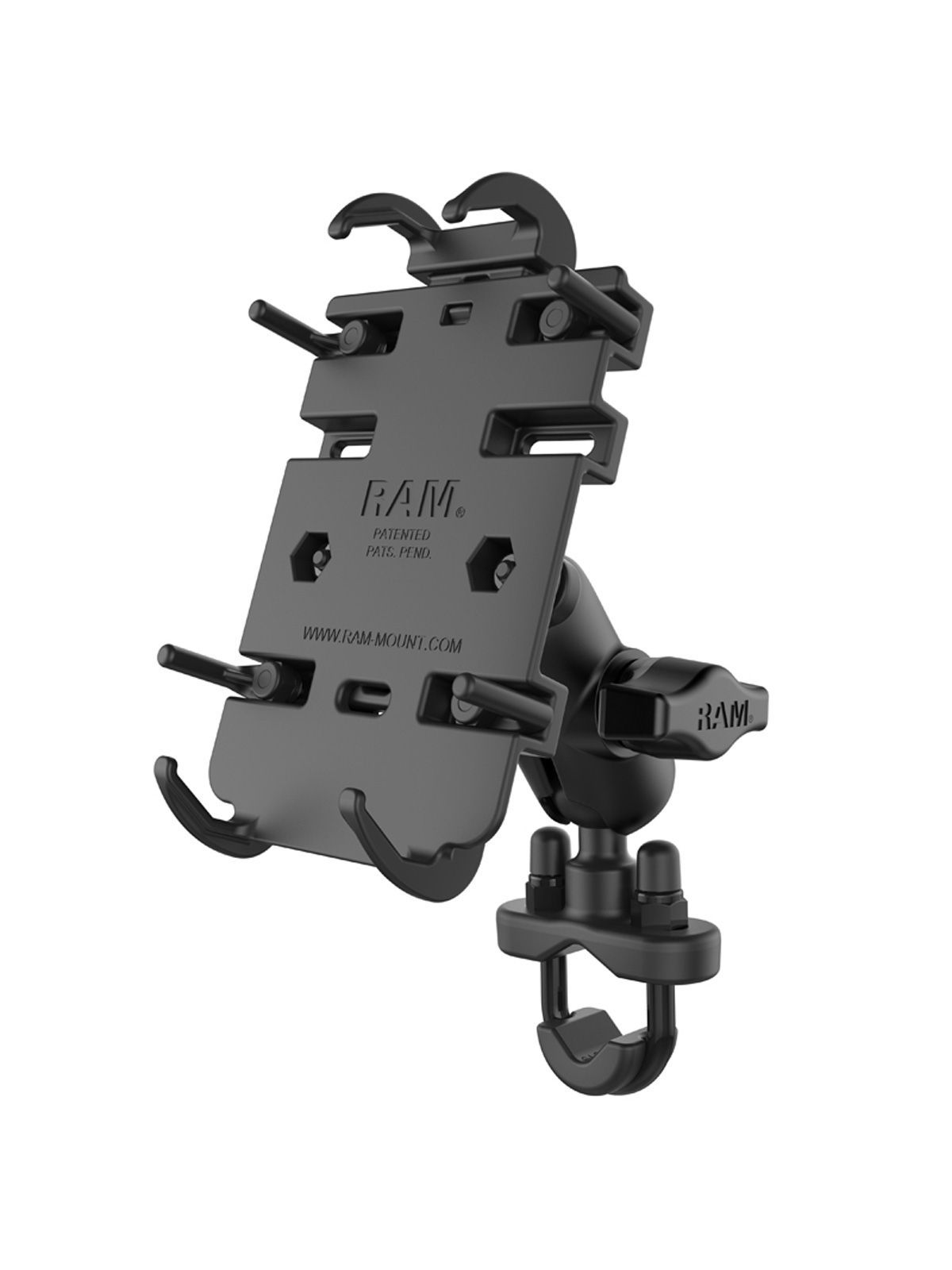 RAM® Quick-Grip™ Phone Mount with Handlebar U-Bolt Base - RAM-B-149Z-A-PD3U