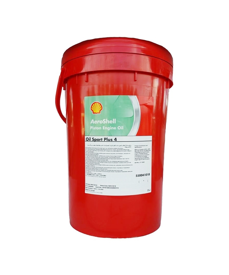 AeroShell Oil Sport PLUS 4 - Kübel à 20 Liter AeroShell Oil Sport PLUS 4 - Kübel à 20 Liter