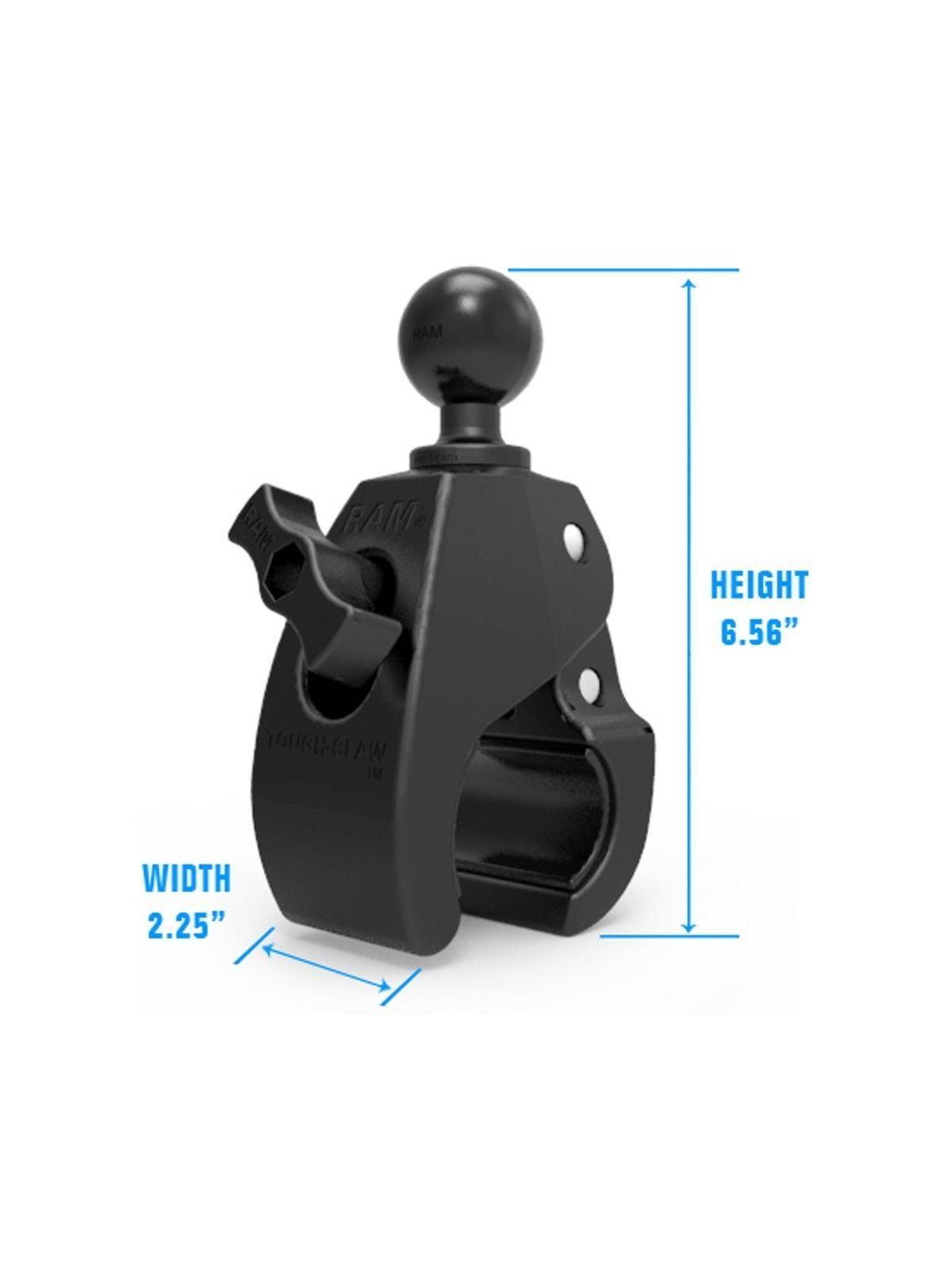 RAM MOUNTS Large Tough-Claw with C-Ball (1.5")