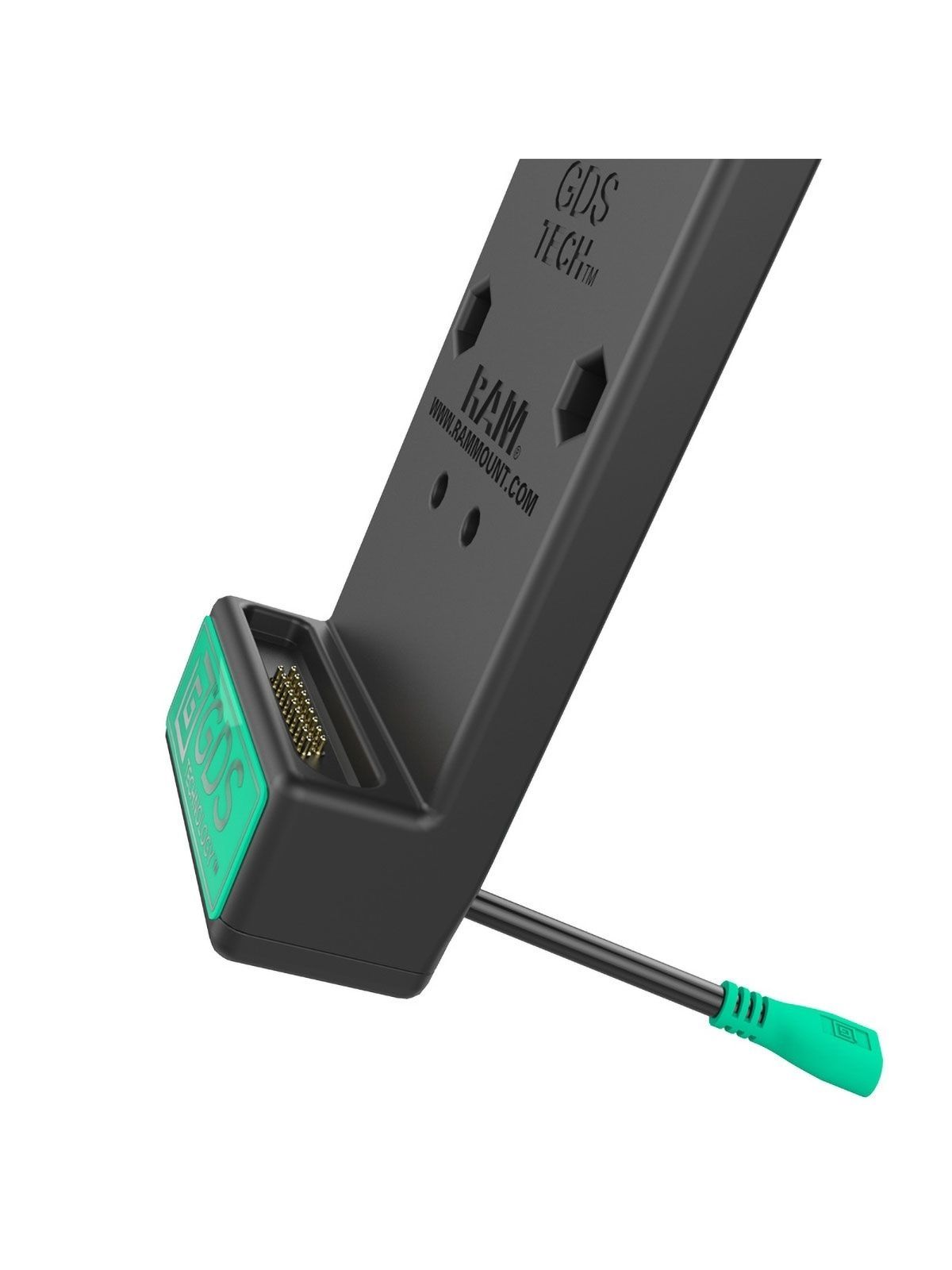 RAM Mounts GDS Aufbau-Dockingstation für Smartphones in IntelliSkin-Lade-/Schutzhüllen - 18-Pin Dock, USB-C, Klebe-Sockel