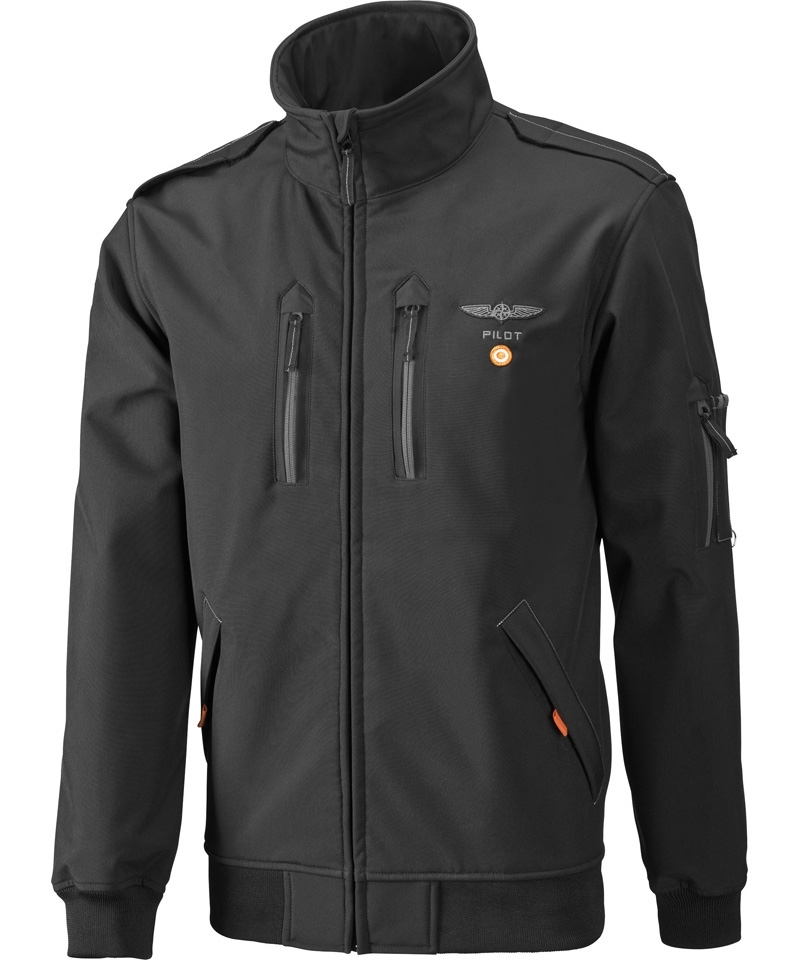 Pilot Jacket General Aviation - Softshell, black, Pilot Jacket General Aviation - Softshell, black,