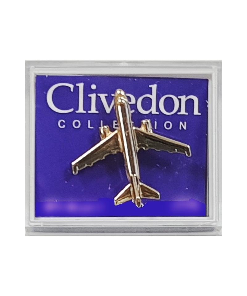 Pin Badge Airbus A319 - gold plated