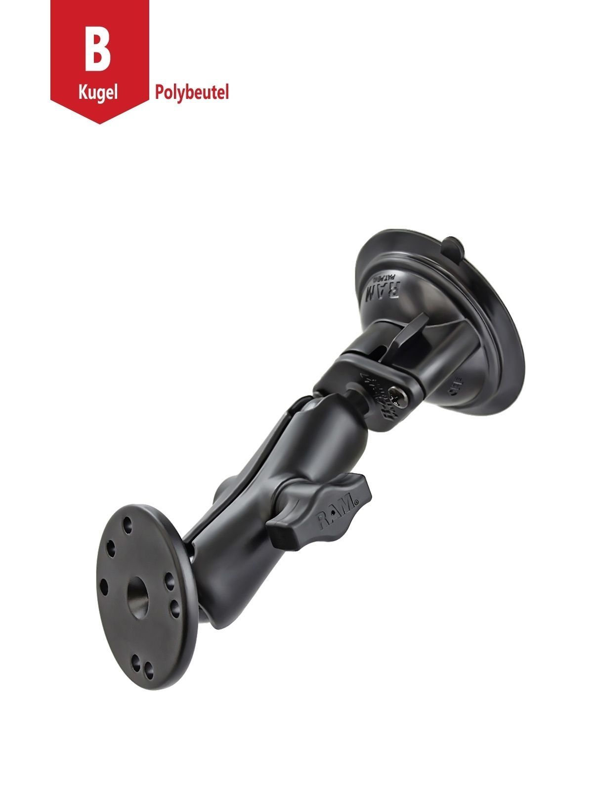 RAM MOUNTS Suction Cup Set with round Base Connection