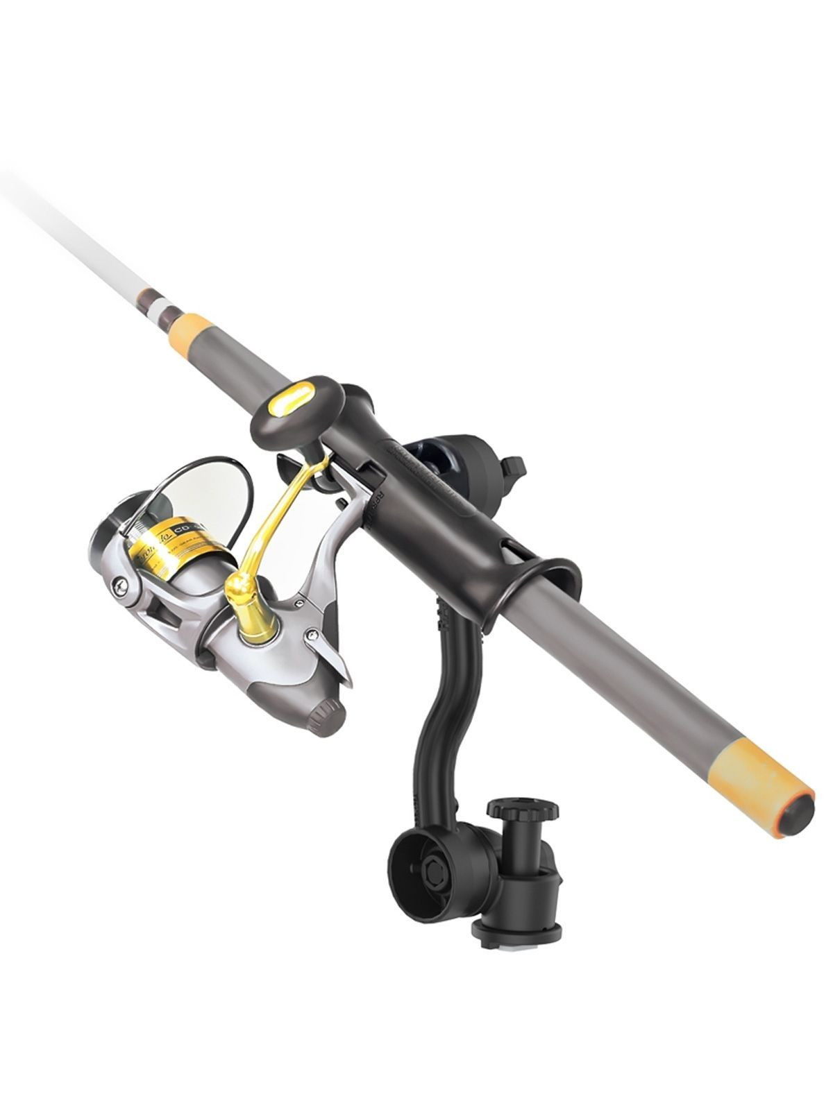 RAM® Tube Jr.™ Rod Holder with Extension Arm and RAM Track-Node Base