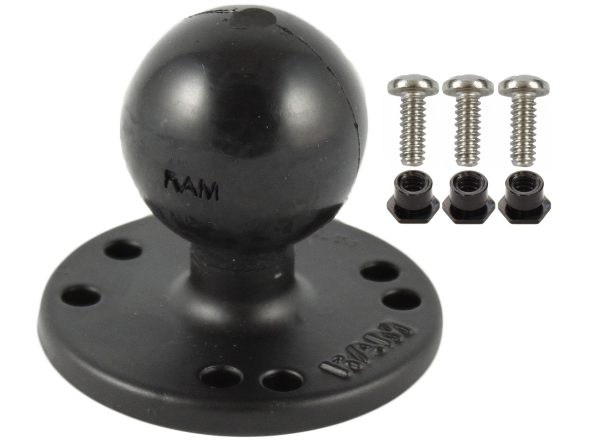 RAM BASE & BALL W/ GARMIN MNTING HDWARE