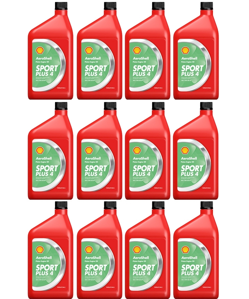 AeroShell Oil Sport PLUS 4 - Box (12x 1 Liter Bott