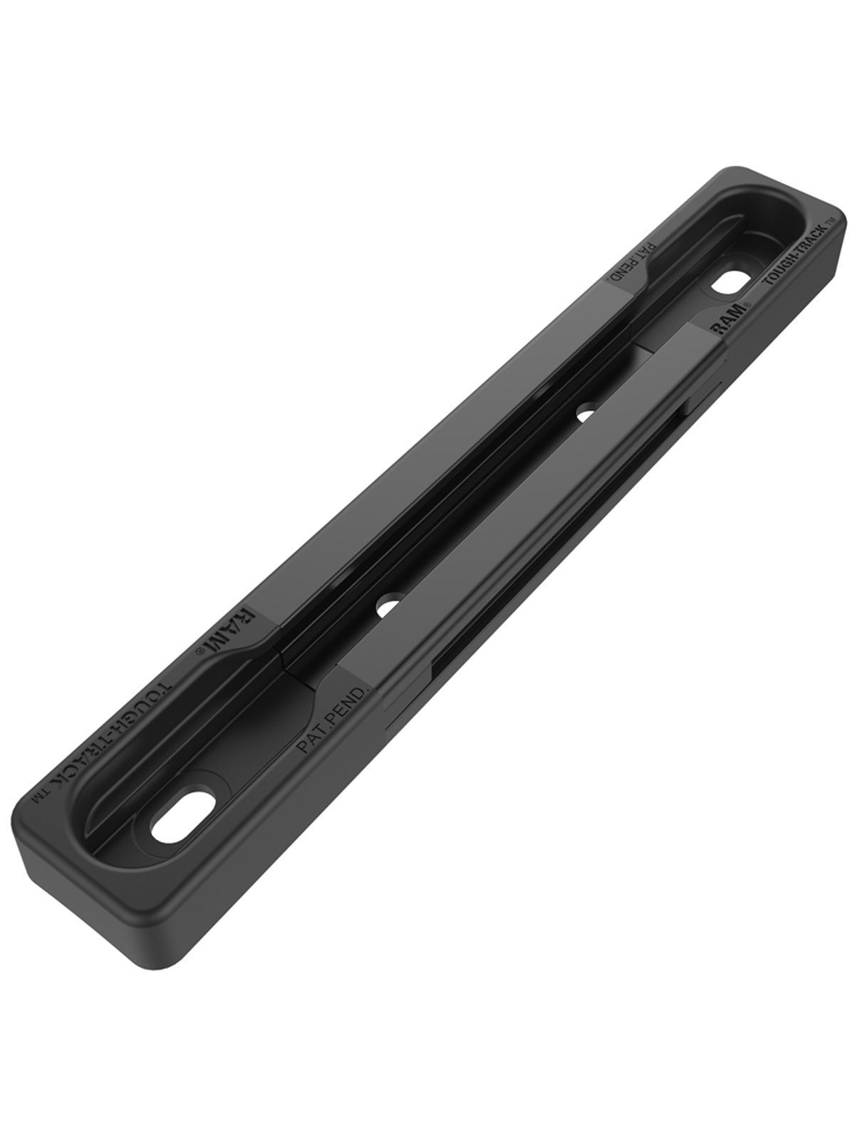 3" Modular Aluminum Black RAM® Tough-Track™ - RAM-TRACK-EXA-3BU