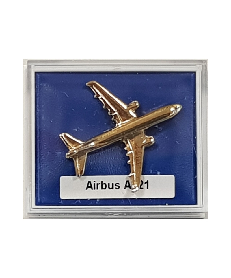 Pin Badge Airbus A321 - gold plated