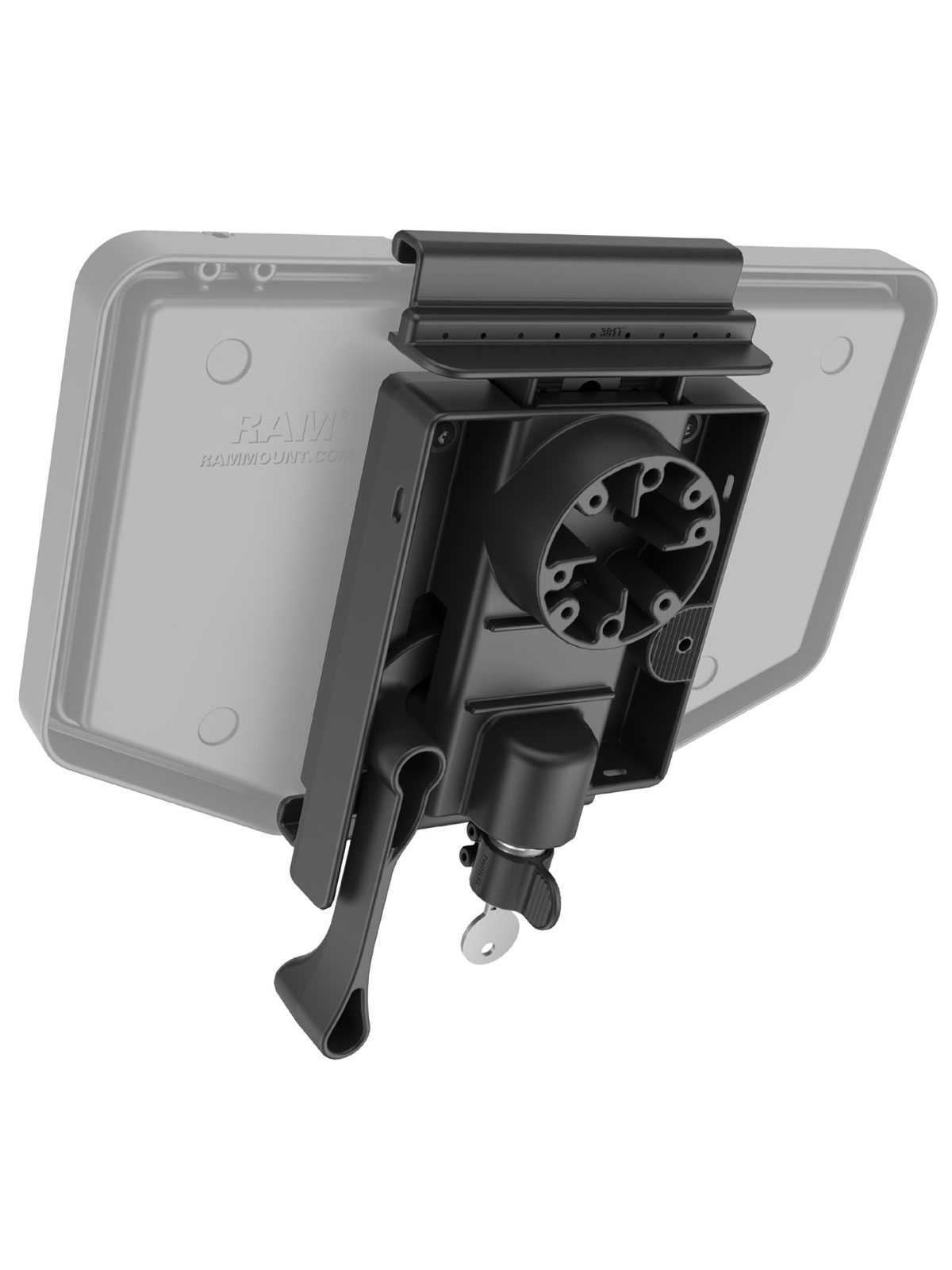 RAM Mounts Tab-Lock (lockable) Universal Holder for GDS Keyboard - AMPS - Screw-Set