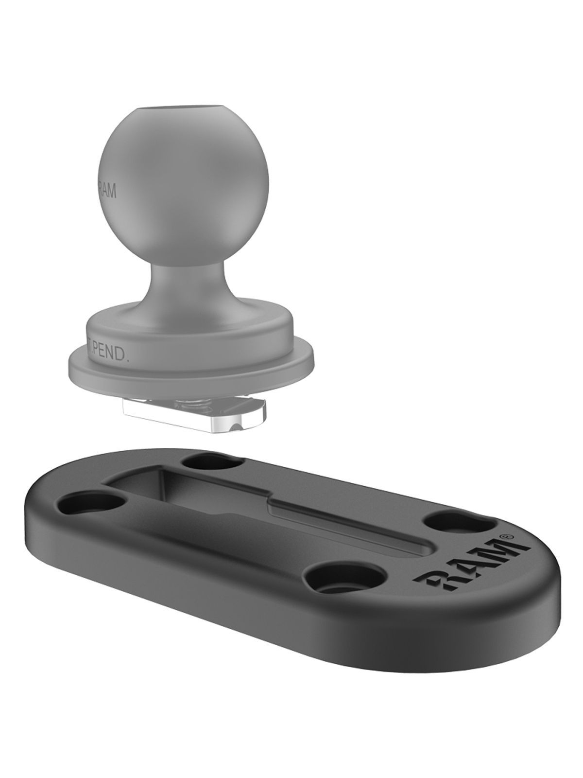 RAM Mounts Tough-Track - Composite - Inside Track Length 95,25 mm (2.43“)