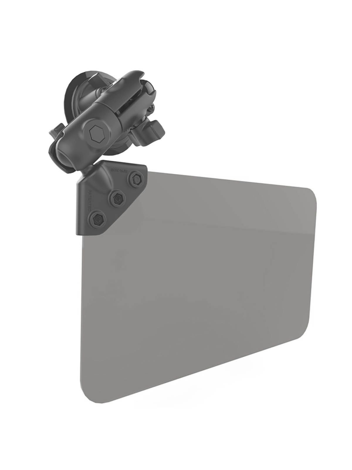 RAM® Twist-Lock™ Suction Cup Mount with Swivel Socket Arm & Sun Visor