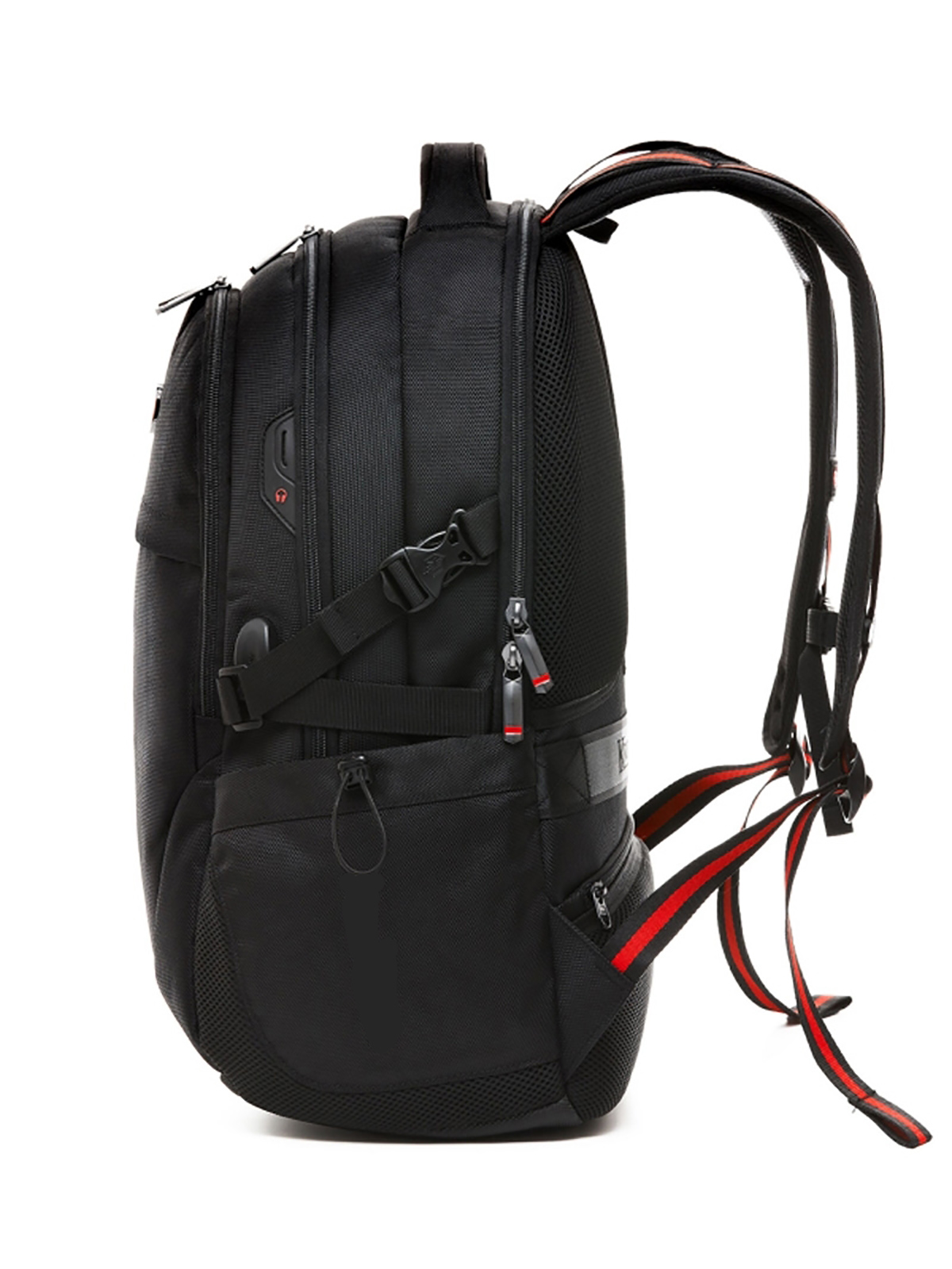 Smart Casual Backpack - black, 36 liters volume, incl. USB connection
