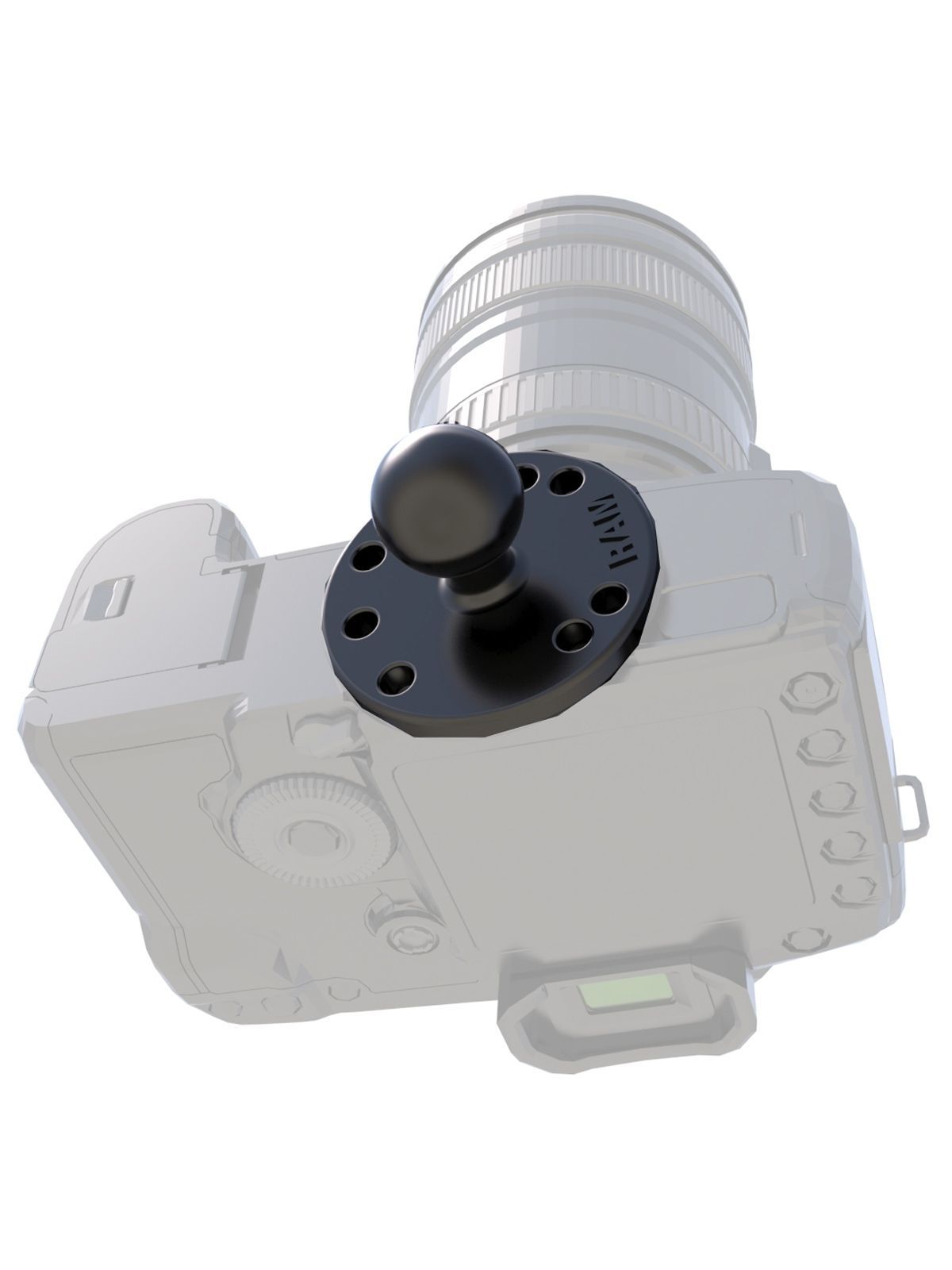 UNPKD RAM SUCTION MOUNT 1/4"-20 MALE