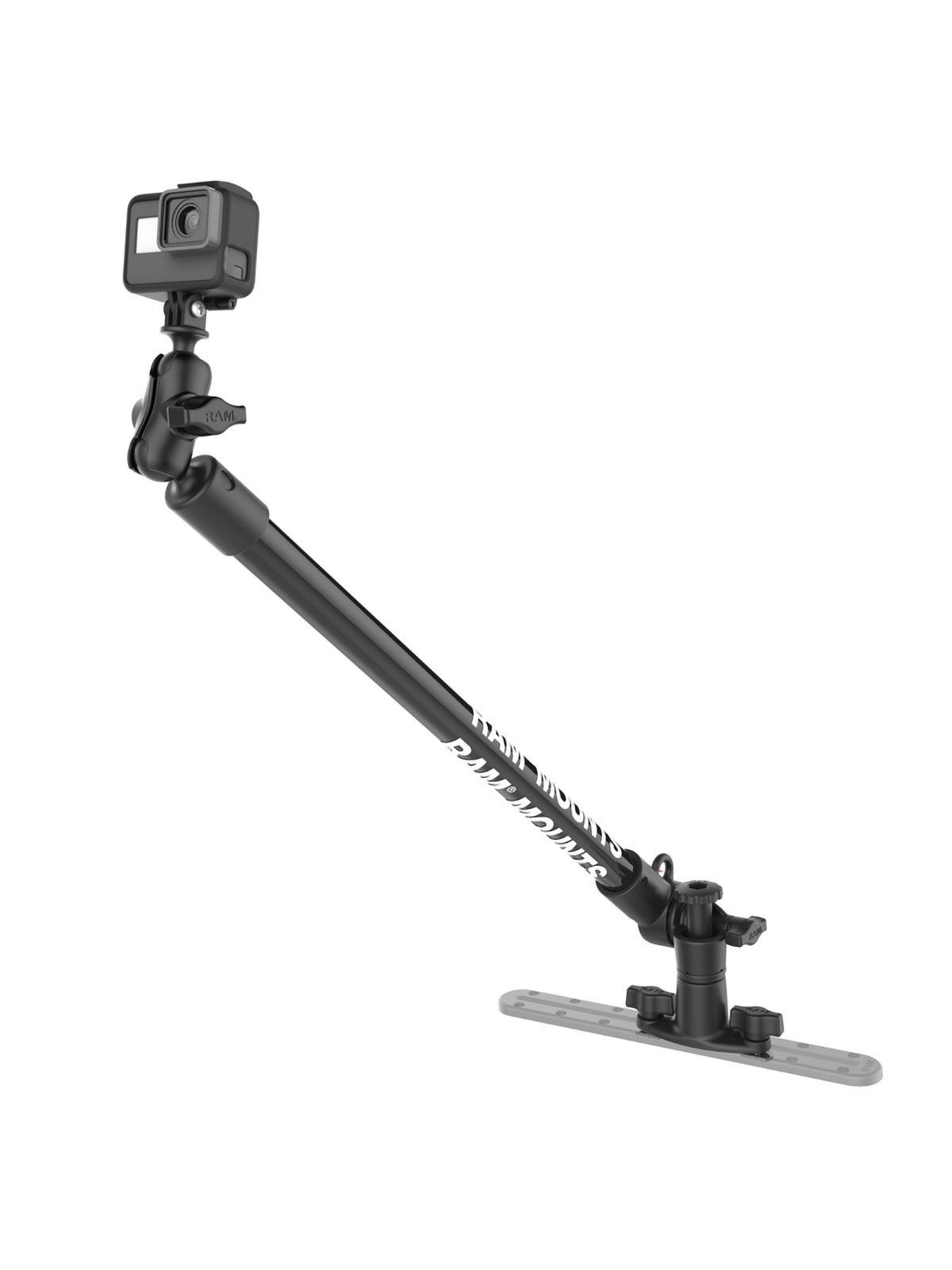 RAM® Tough-Pole™ 24" Camera Mount with Single Pipe & Dual Track Base