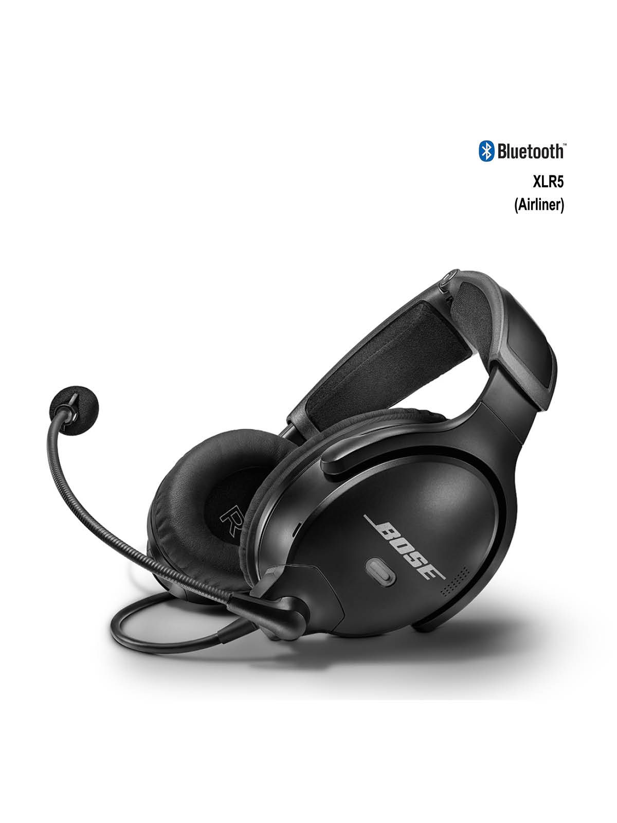 BOSE A30 Aviation Headset - XLR-5-Stecker (5-Pin), Bluetooth, gerades Kabel, hohe Impedanz BOSE A30 Aviation Headset - XLR-5-Stecker (5-Pin), Bluetooth, gerades Kabel, hohe Impedanz