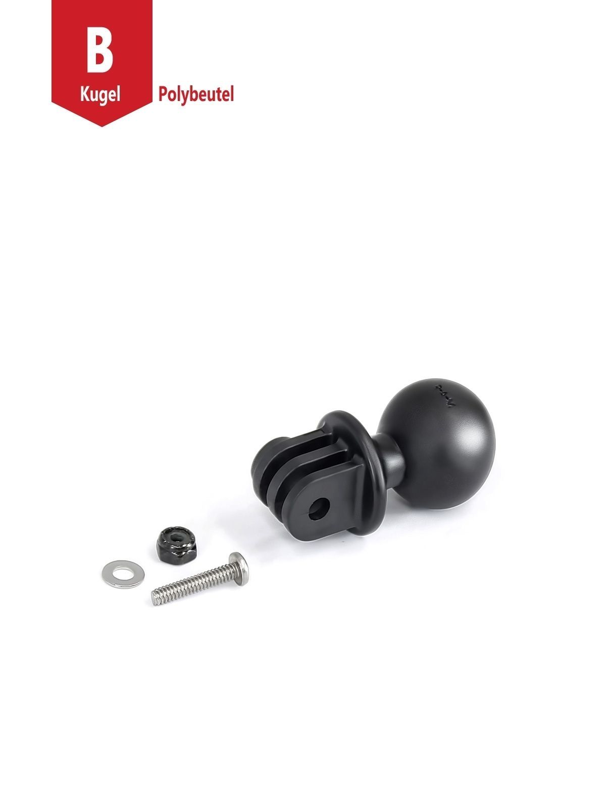 RAM MOUNTS Camera Adapter with 1" Ball - for GoPro Hero / Garmin VIRB, VIRB X, VIRB Ultra RAM MOUNTS Camera Adapter with 1" Ball - for GoPro Hero / Garmin VIRB, VIRB X, VIRB Ultra