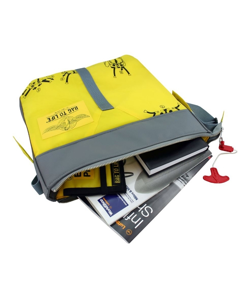 BAG TO LIFE Classic Flyer Bag - yellow/grey