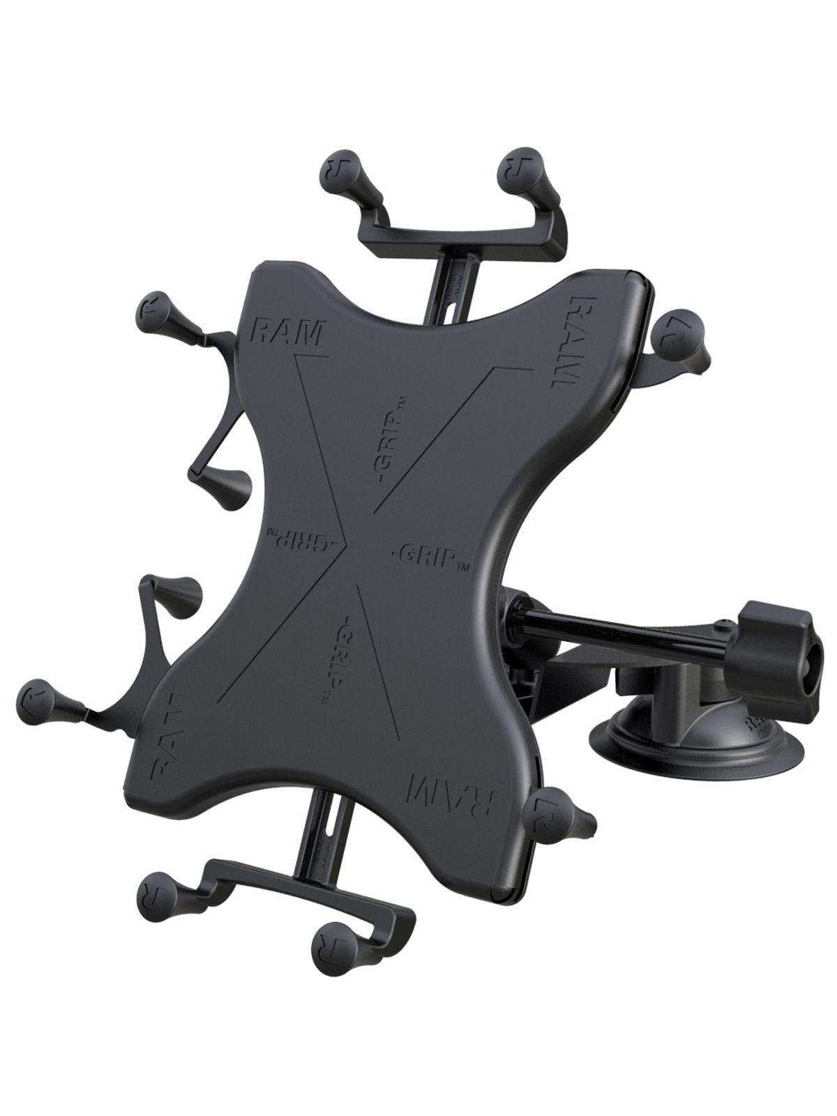 RAM® X-Grip® with RAM® Twist-Lock™ Dual Suction for 9"-10" Tablets