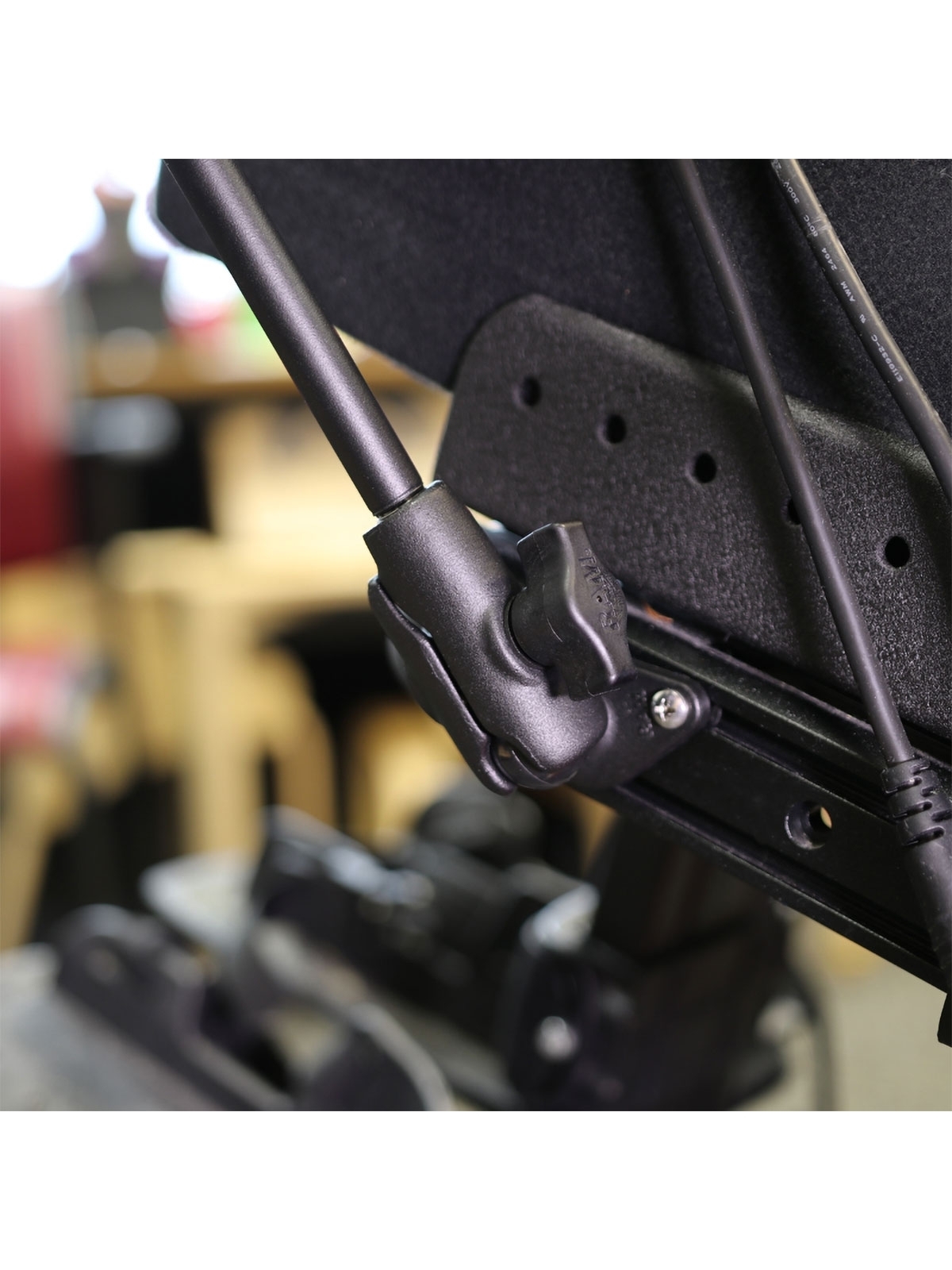 RAM® X-Grip® Phone Mount for Wheelchair Seat Tracks