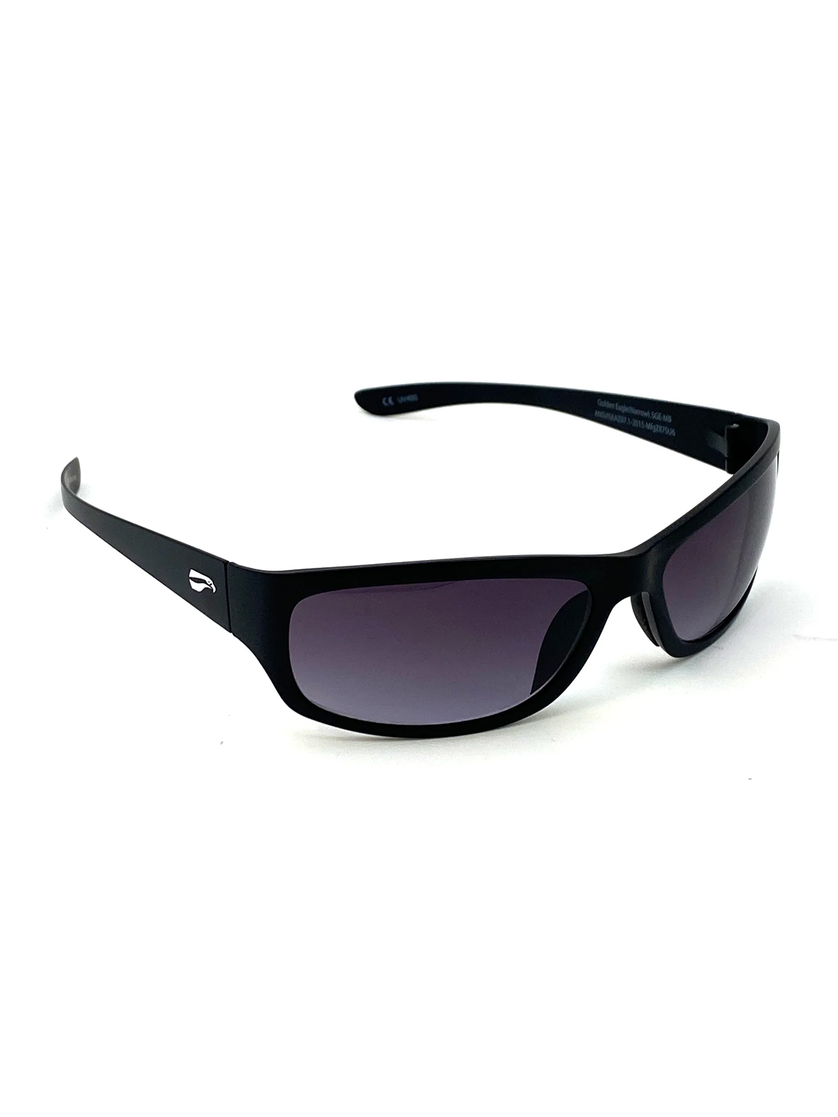 Flying Eyes Sunglasses Golden Eagle Sport Narrow - Matte Black Frame, Gradient Gray Lenses