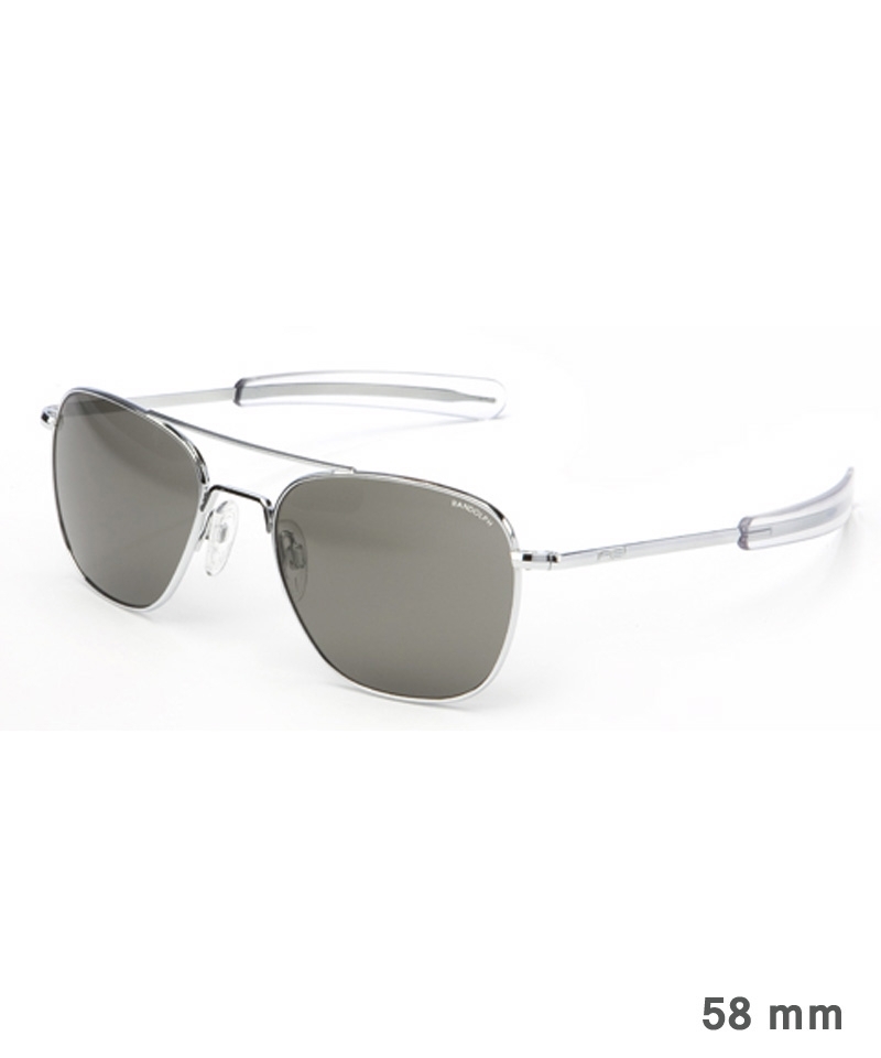 Randolph Aviator Size 58 (large) - bright chrome f