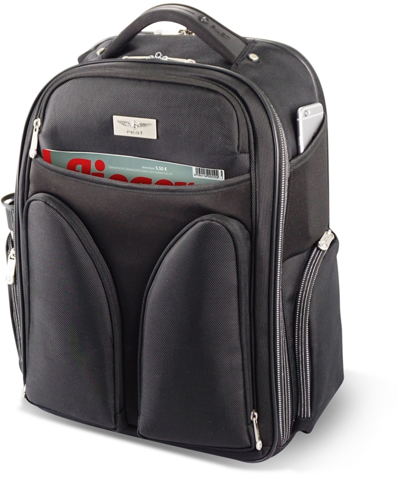 PILOT Backpack - Rucksack für Piloten, schwarz