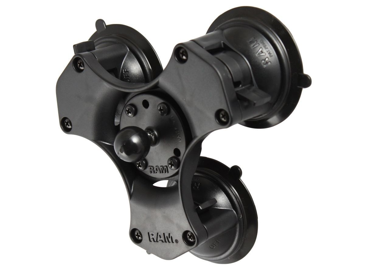RAM TRIPLE SUCTION CUP BASE W/ 1" BALL