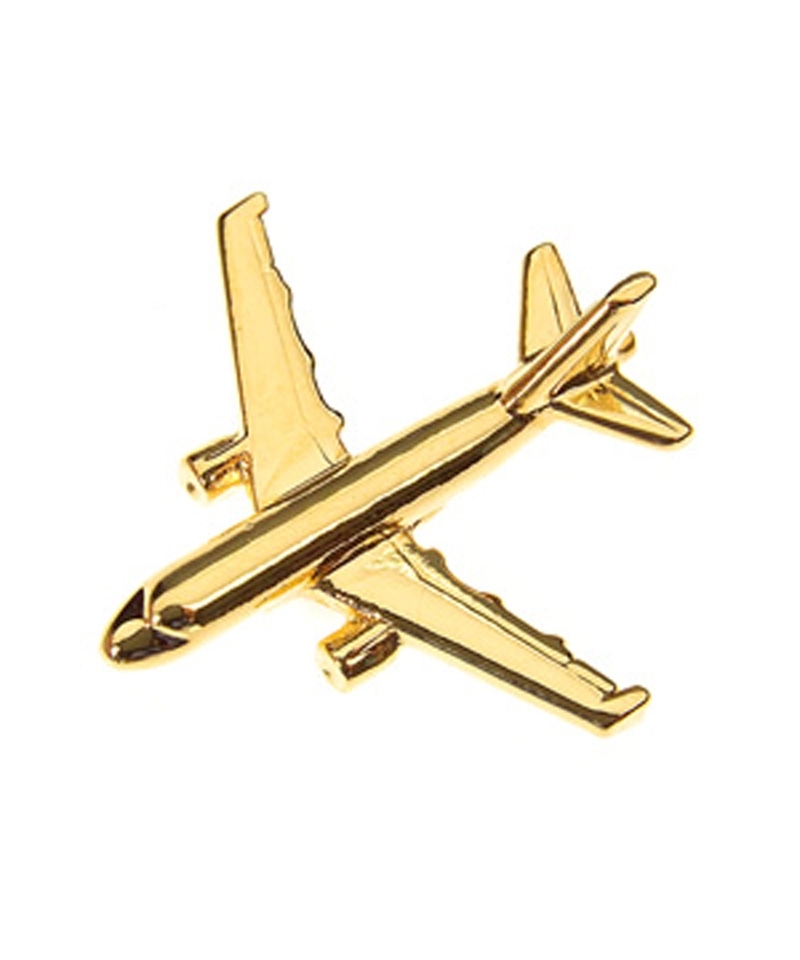 Pin Badge Airbus A320 - gold plated