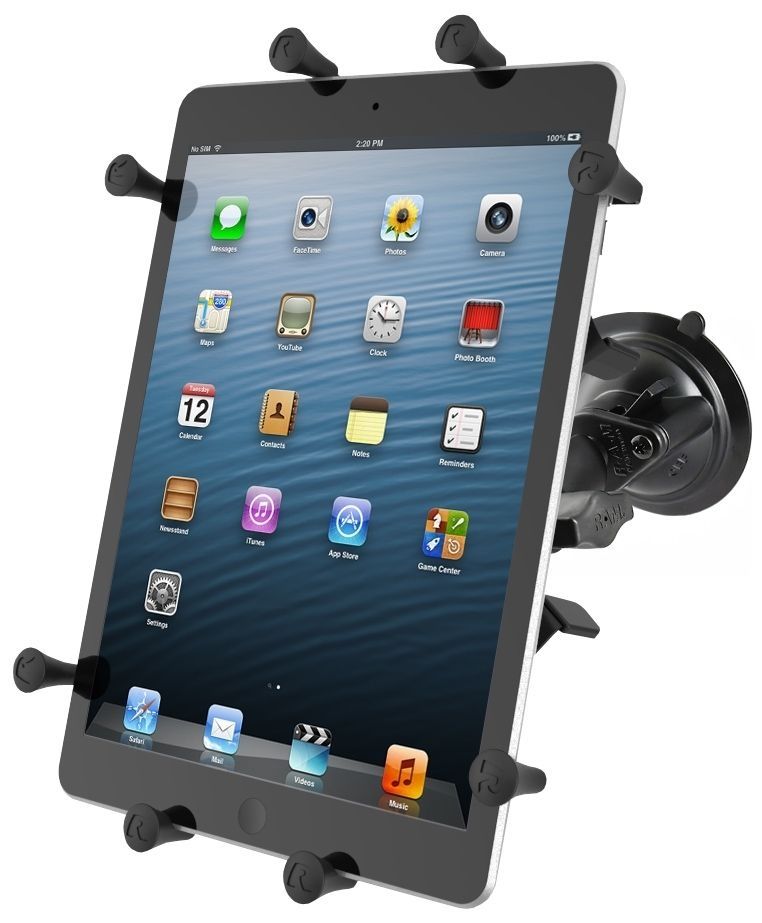 RAM MOUNTS Twist Lock Suction Cup Mount with Universal X-Grip III 10" Tablet Holder