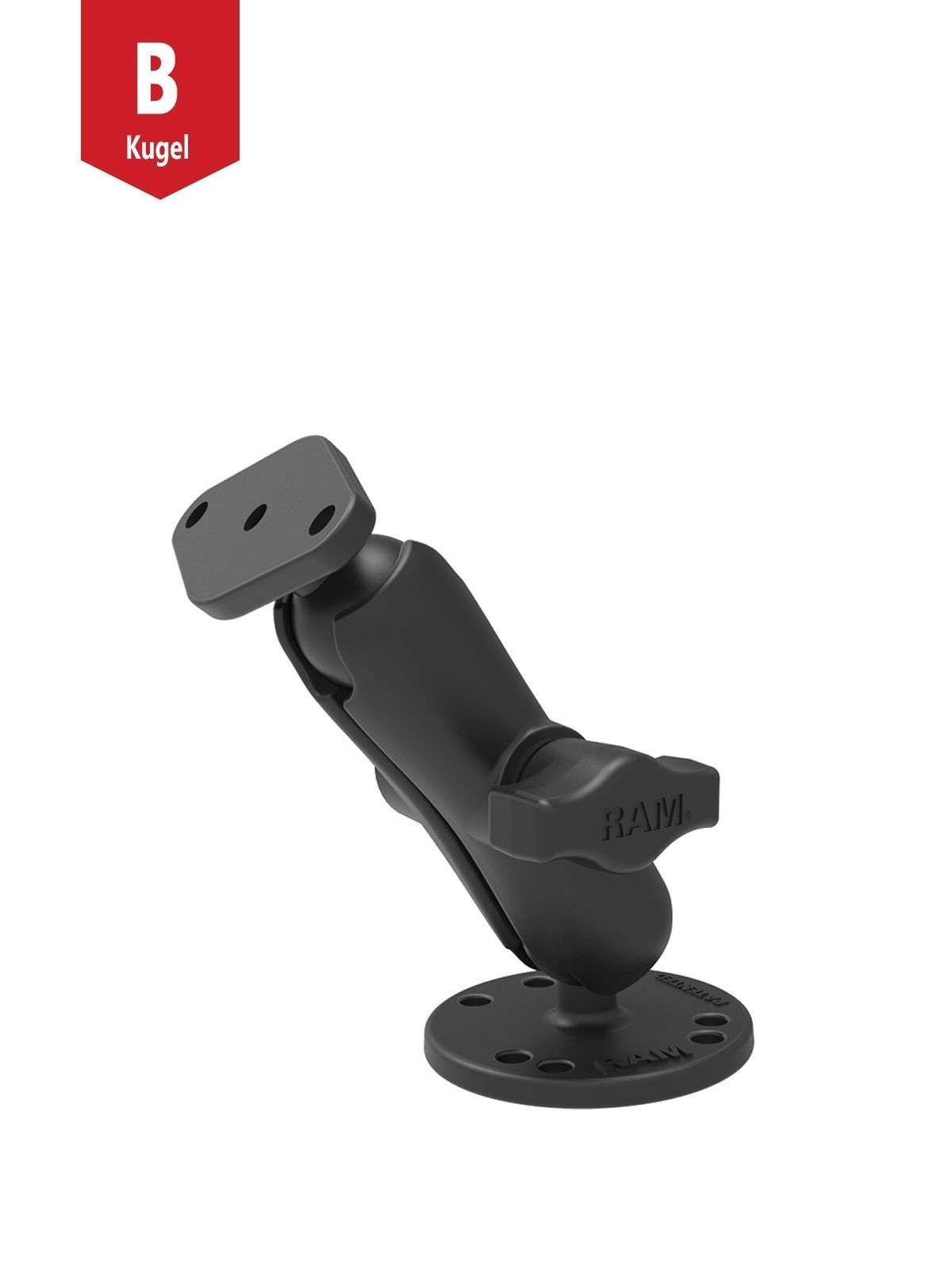 RAM MOUNTS Set - round Base, Connector, Diamond, 1" B-Ball RAM MOUNTS Set - round Base, Connector, Diamond, 1" B-Ball
