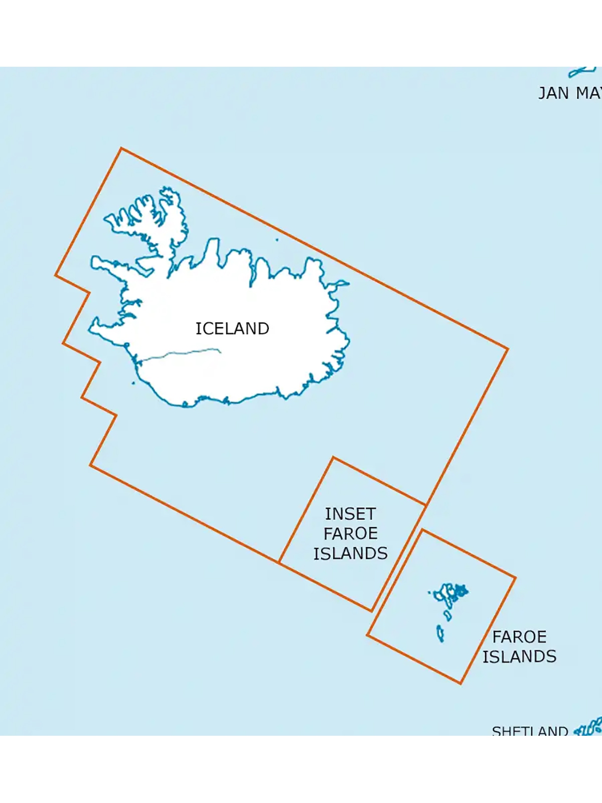 Iceland & Faroe Islands - Rogers Data VFR Chart, 1:500,000, laminated, folded, 2024