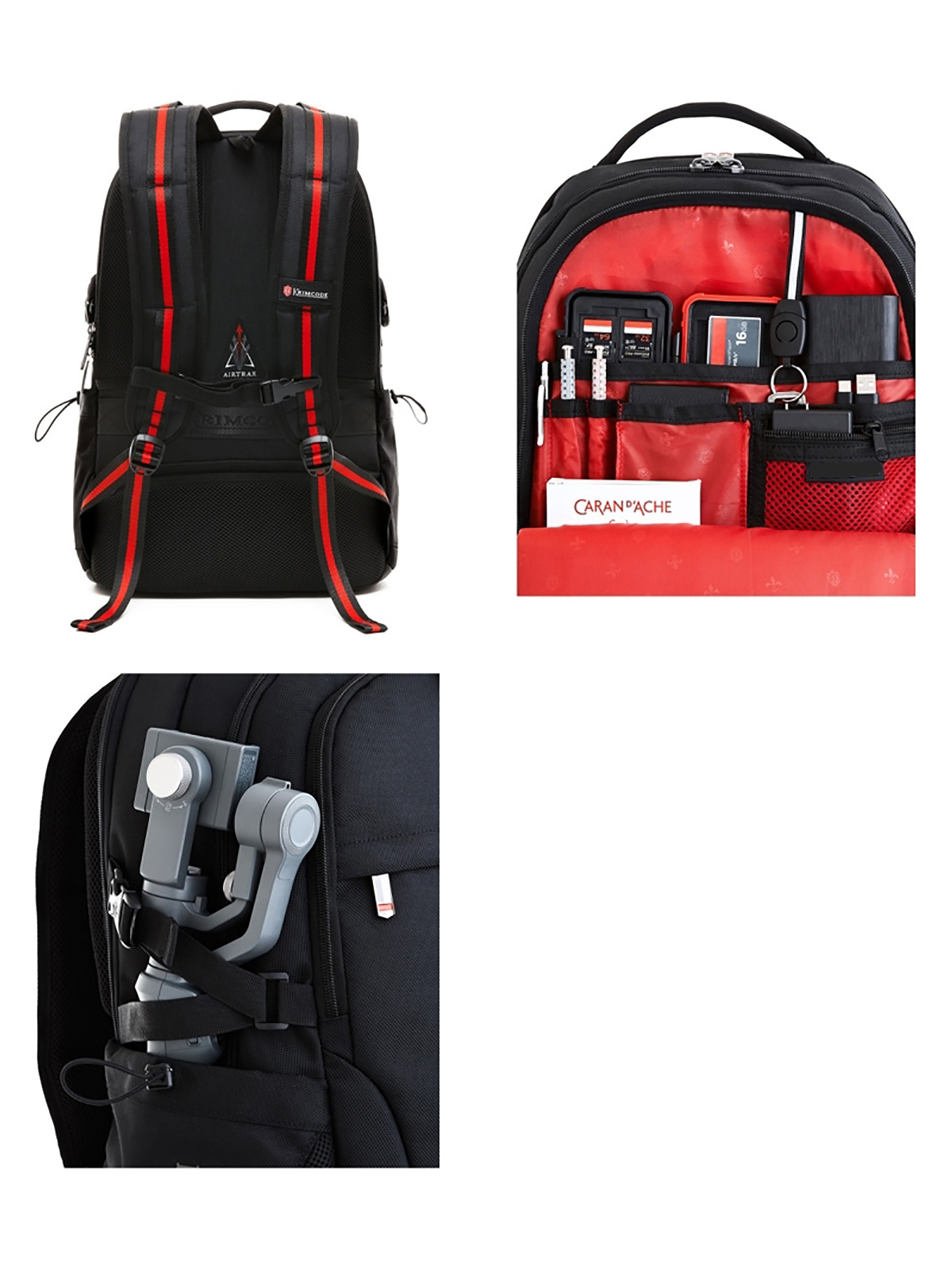 Smart Casual I Rucksack - schwarz, 36 Liter Volumen, mit USB-Anschluss