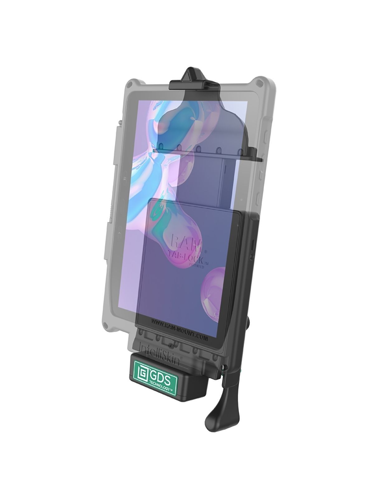 RAM Mounts GDS Tab-Lock Holder (Key-Locking) for Tablets - In IntelliSkin Next Gen Protective Sleeve - USB-C (3.1) Connector