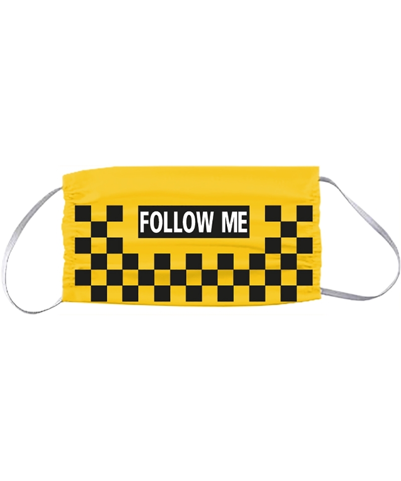 Travel Safe Mask FOLOOW ME - yellow/black