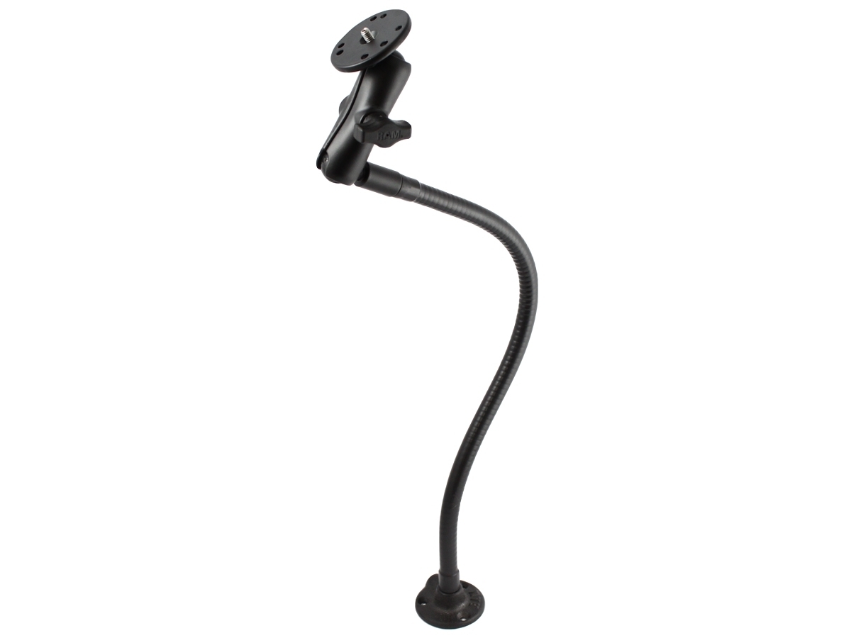 RAM W/18"FLEX 90 DEG.BASE DBL.ARM BASE