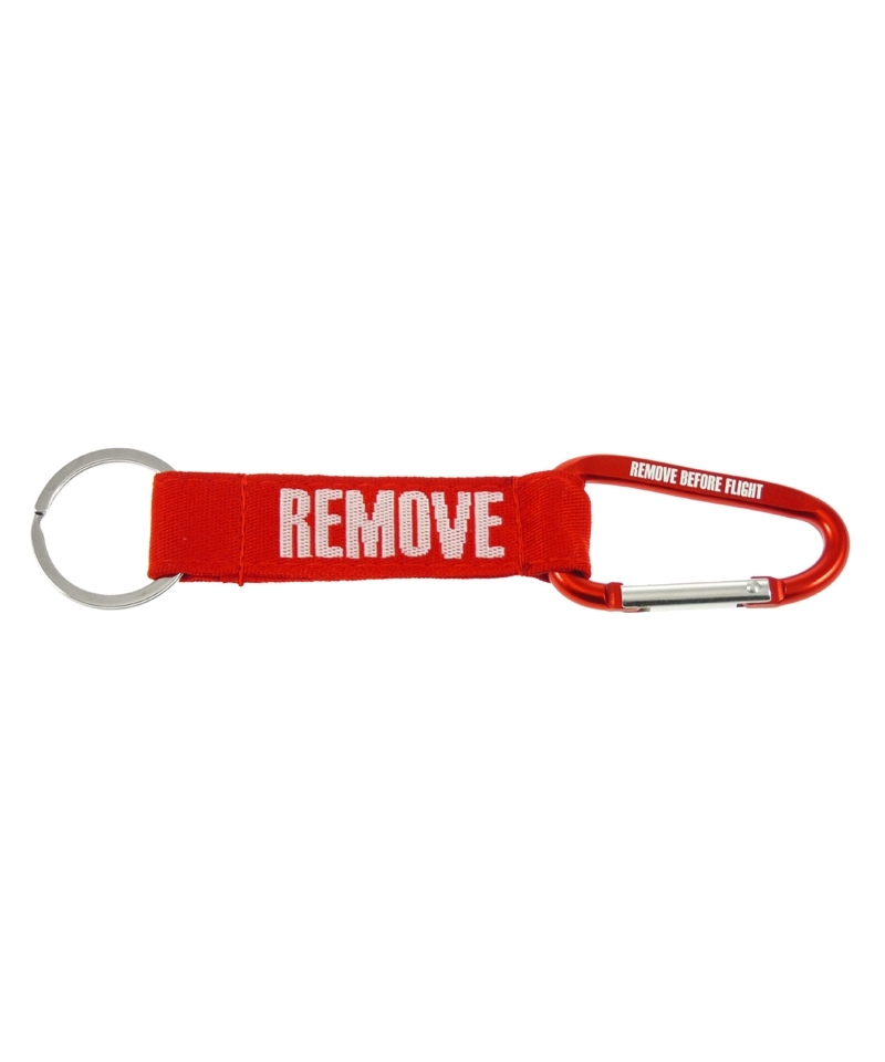 Schlüsselanhänger REMOVE BEFORE FLIGHT - mit Karabiner