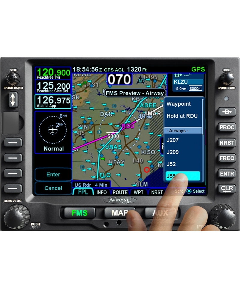 Avidyne IFD540 FMS/GPS/NAV/COM - 10W, schwarz (inkl. Installations-Kit)