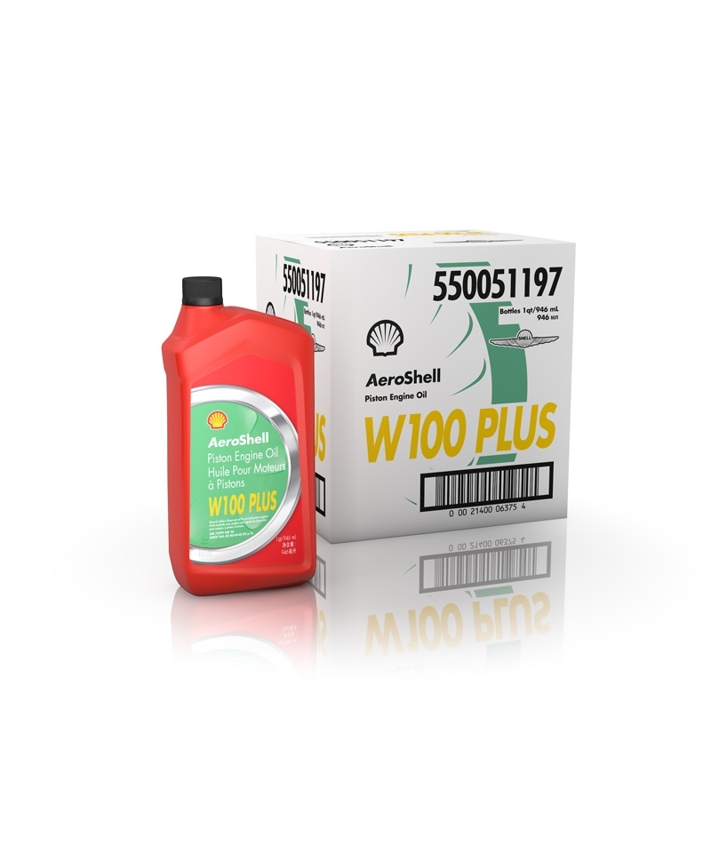 AeroShell Oil W100 PLUS - Karton (6x 1 AQ Flaschen, US-Quart)