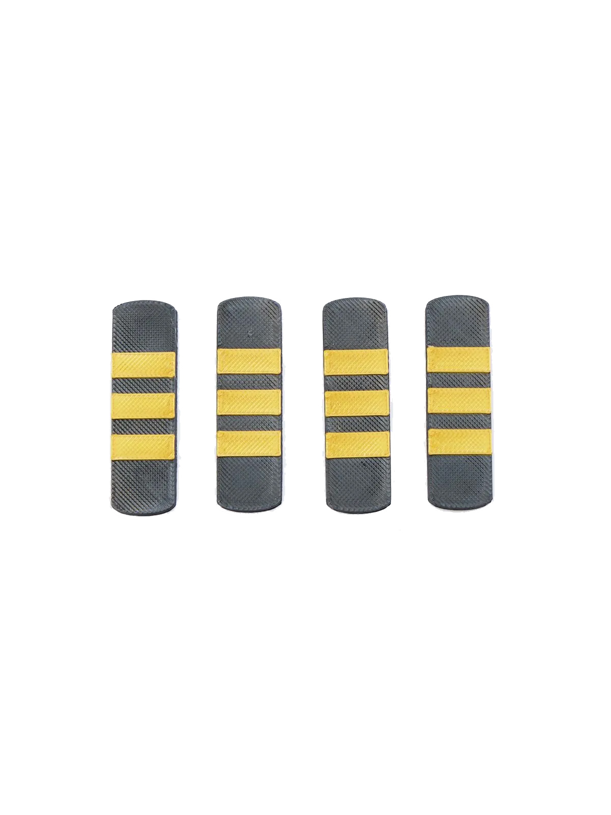 Kragen-Rangabzeichen Set Co-Pilot - Magnet, drei Streifen, 2 Paar