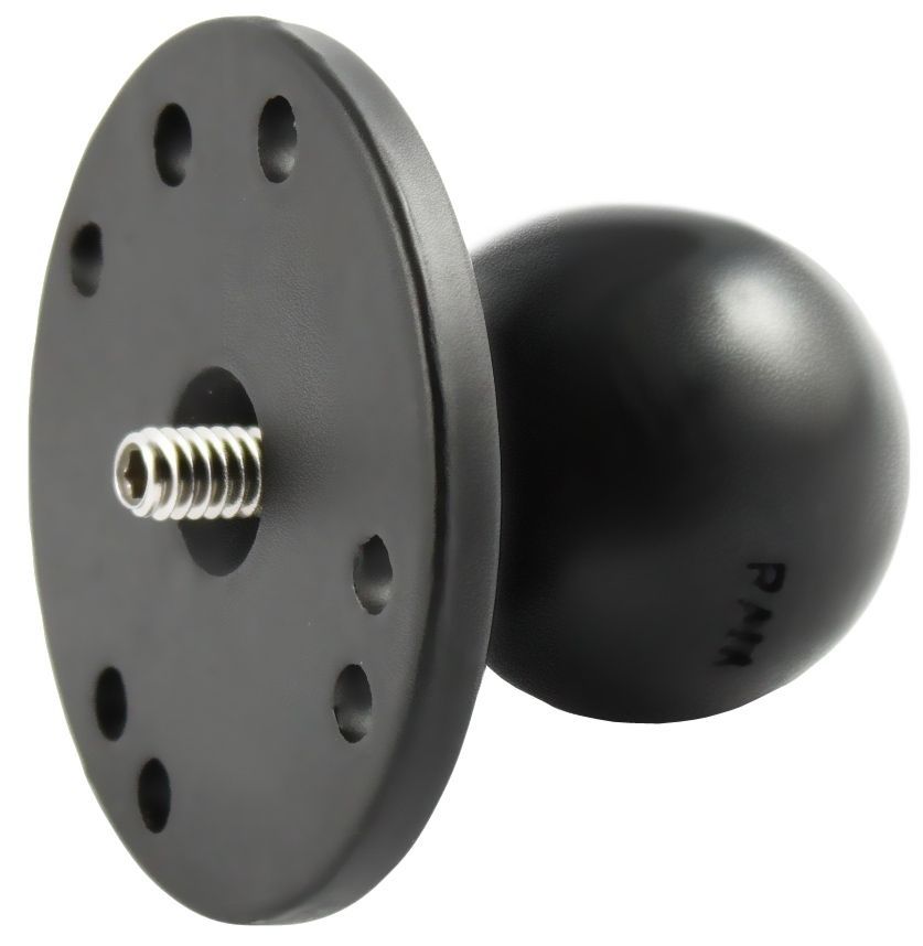 RAM MOUNTS Base Plate with 1/4"-20 Male Threaded Post - 1.5" C-Ball, for Cameras