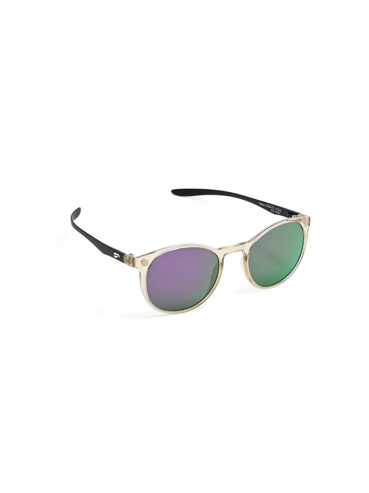 Flying Eyes Sunglasses Ninox - Black Tie Frame, Mirrored Amethyst Lenses