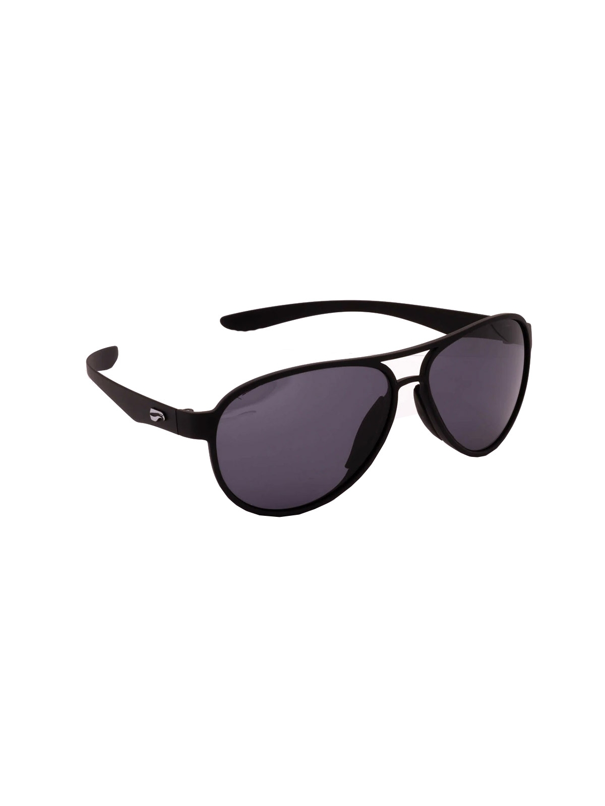 Flying Eyes Sunglasses Kestrel Aviator - Matte Black Frame, Solid Gray Lenses