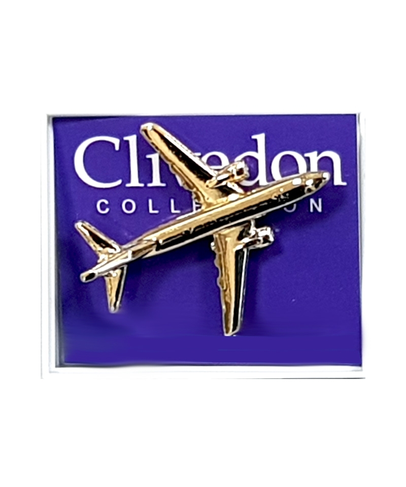 Pin Badge Boeing 737-800 - gold plated